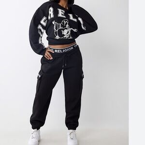 Logo pullover jogger set